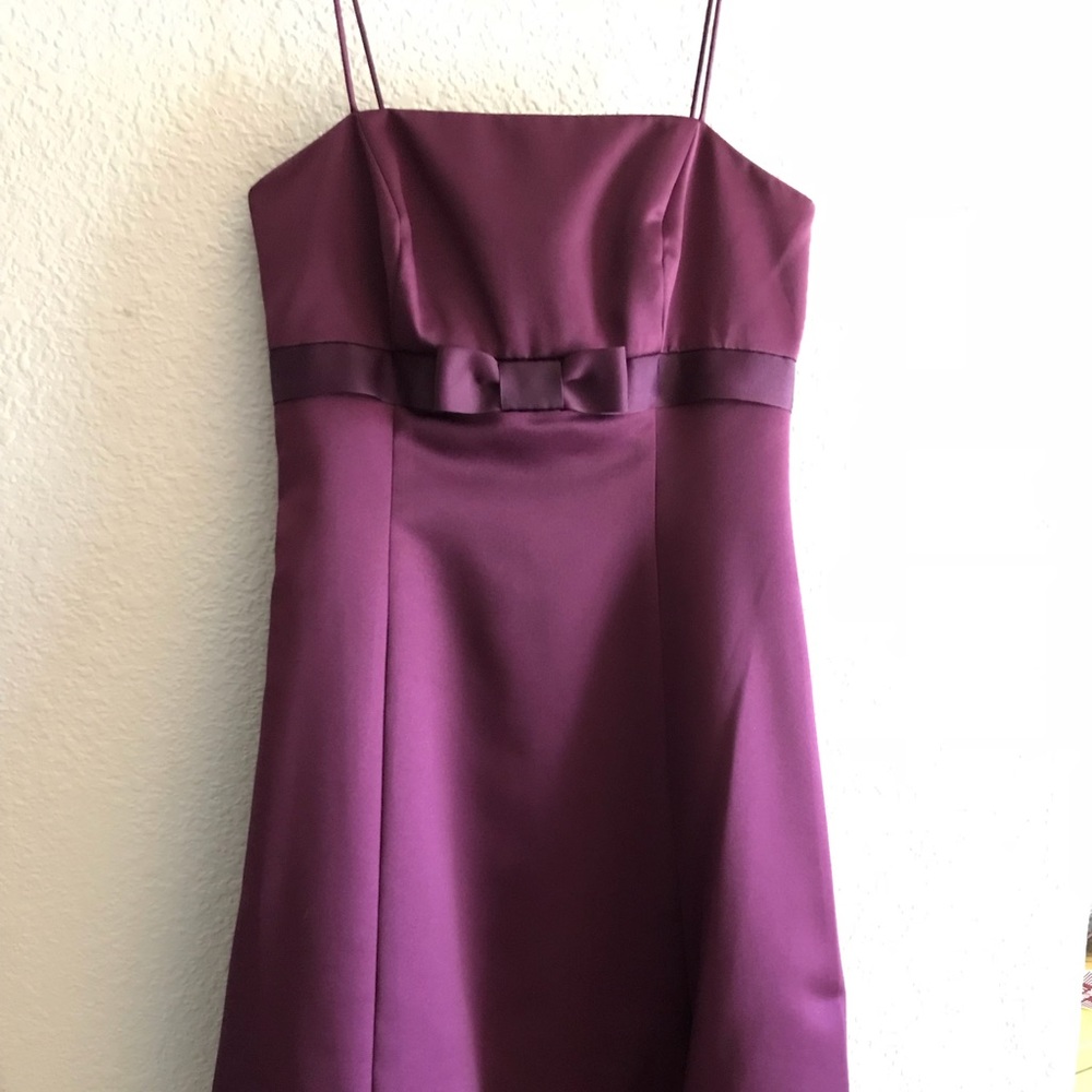 David Bridal’s Plum A-Line formal dress